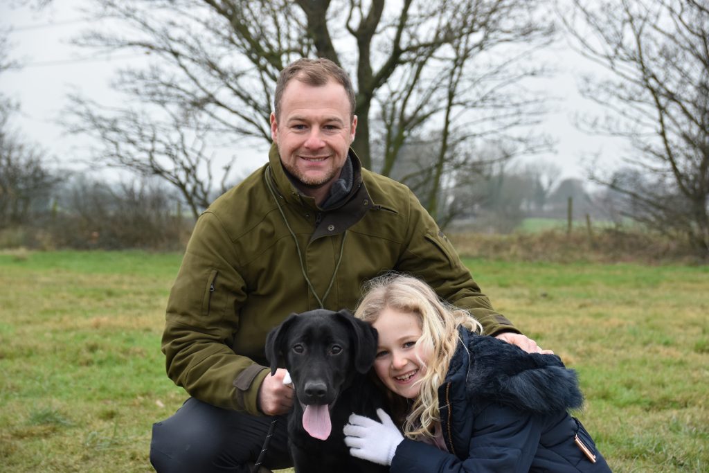 labrador gundog training family