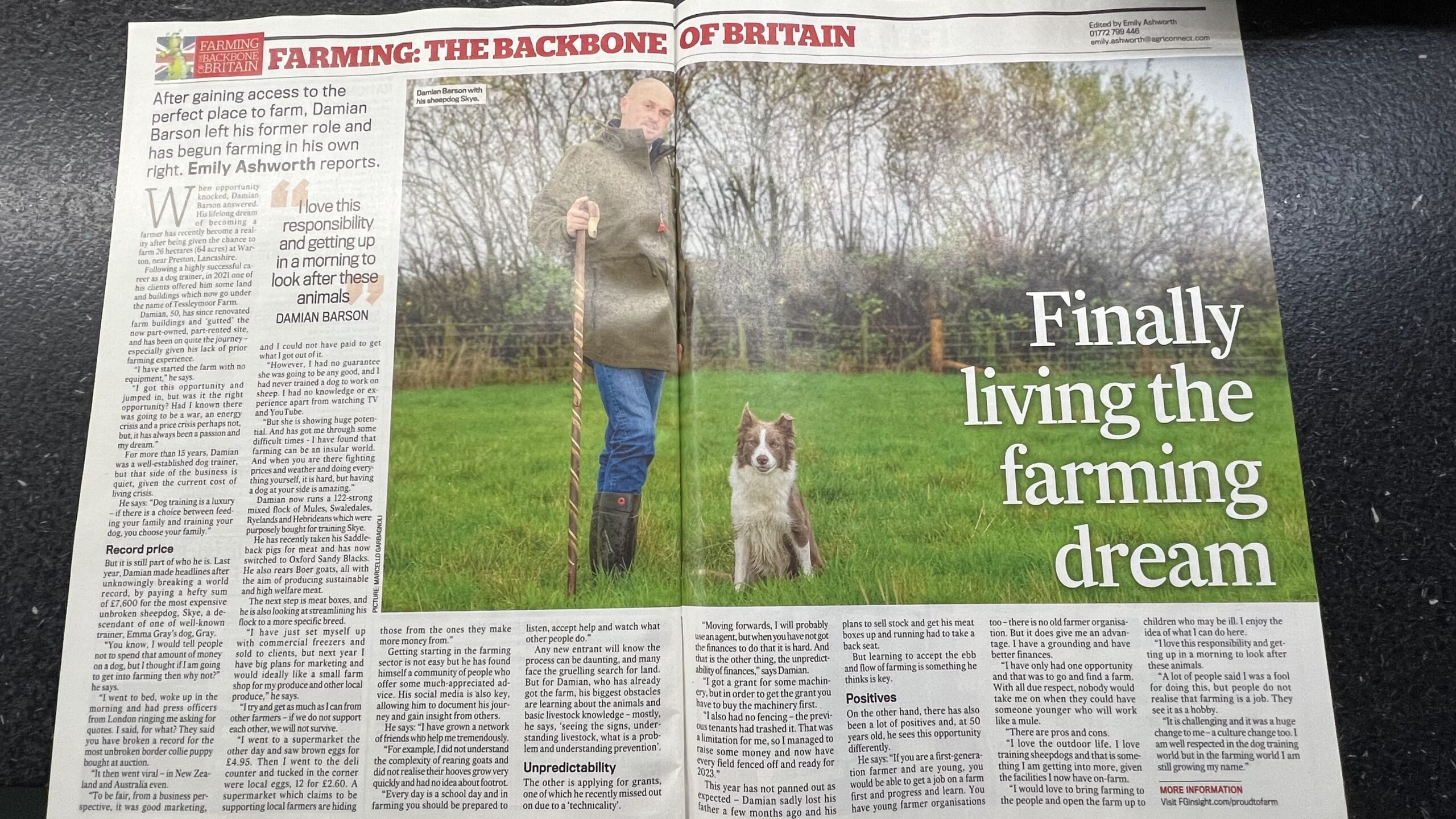 Interview with Farmers Guardian - Tessleymoor Gundogs